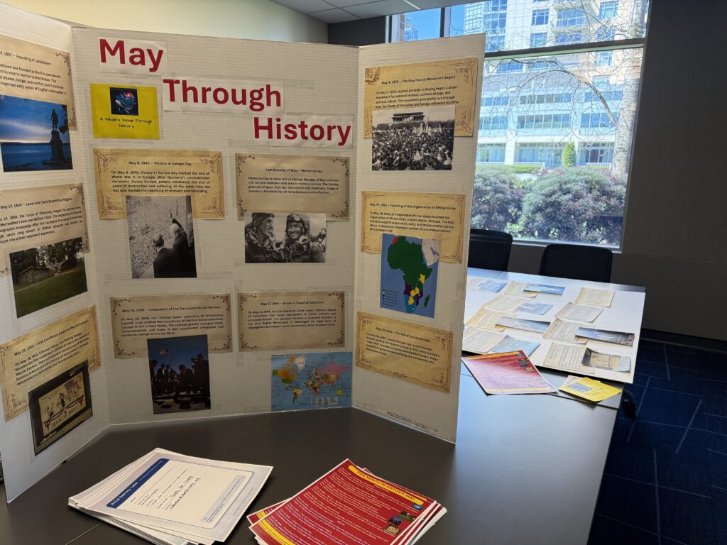 Monthly Boards May 2026 history board